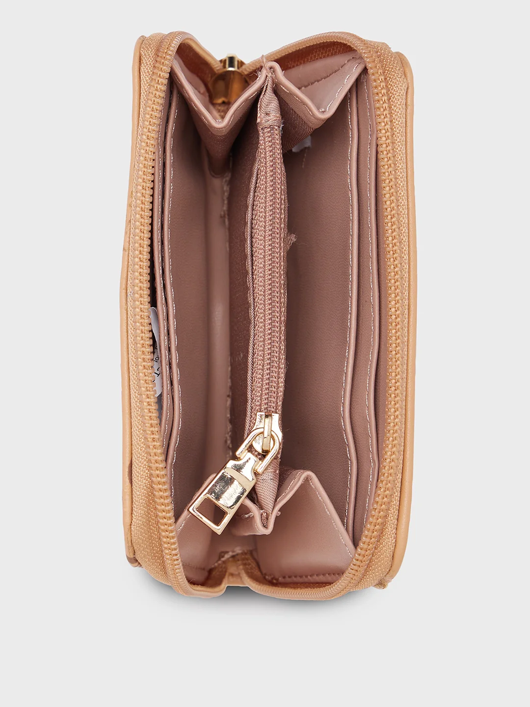 Caprese Freya Small Tan Wallet - Image 6