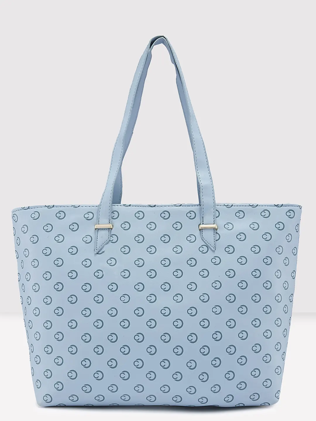 Caprese Freya Large Soft Blue Tote Bag
