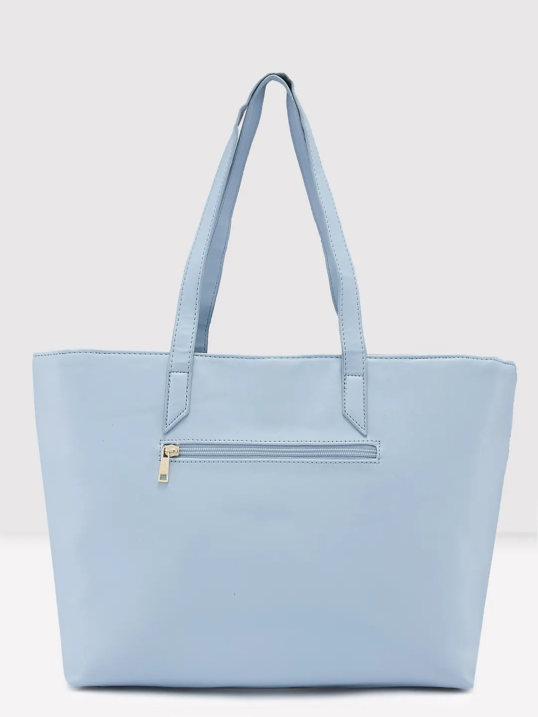 Caprese Freya Large Soft Blue Tote Bag - Image 3