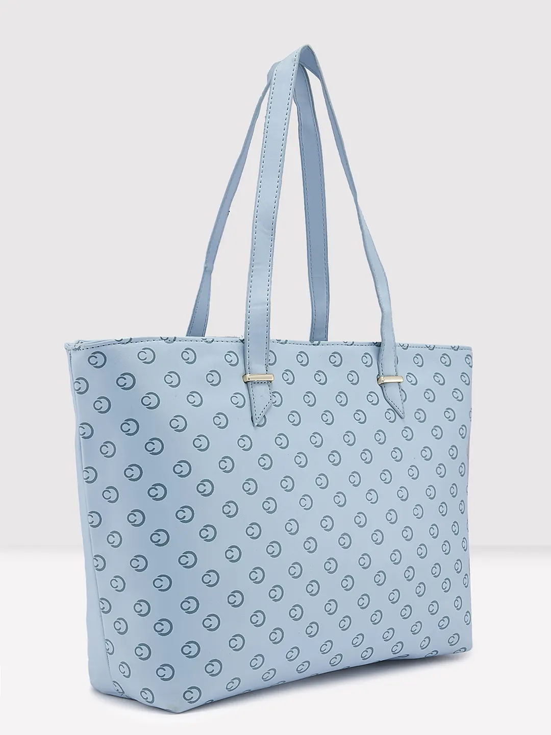 Caprese Freya Large Soft Blue Tote Bag - Image 4