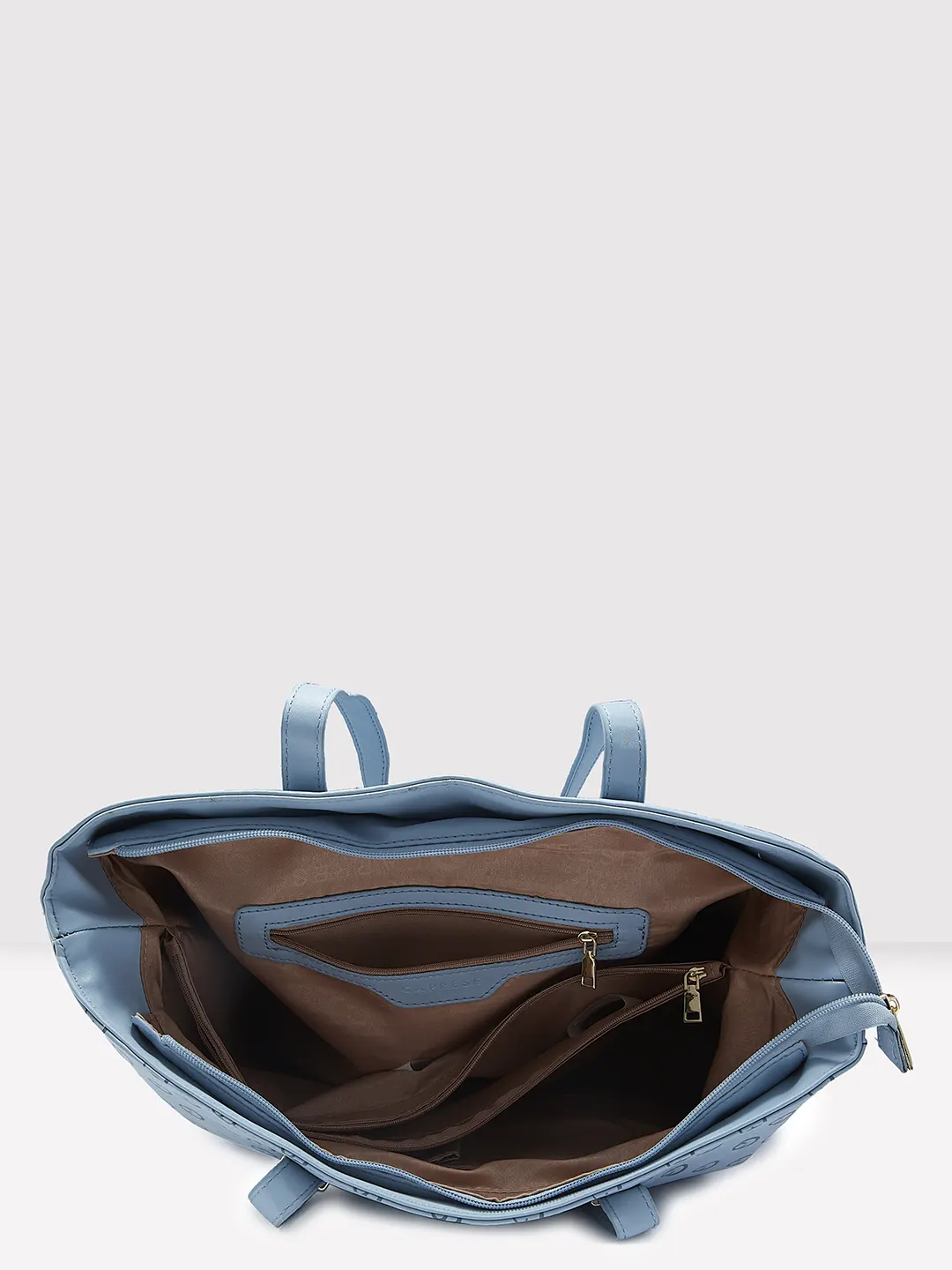 Caprese Freya Large Soft Blue Tote Bag - Image 9