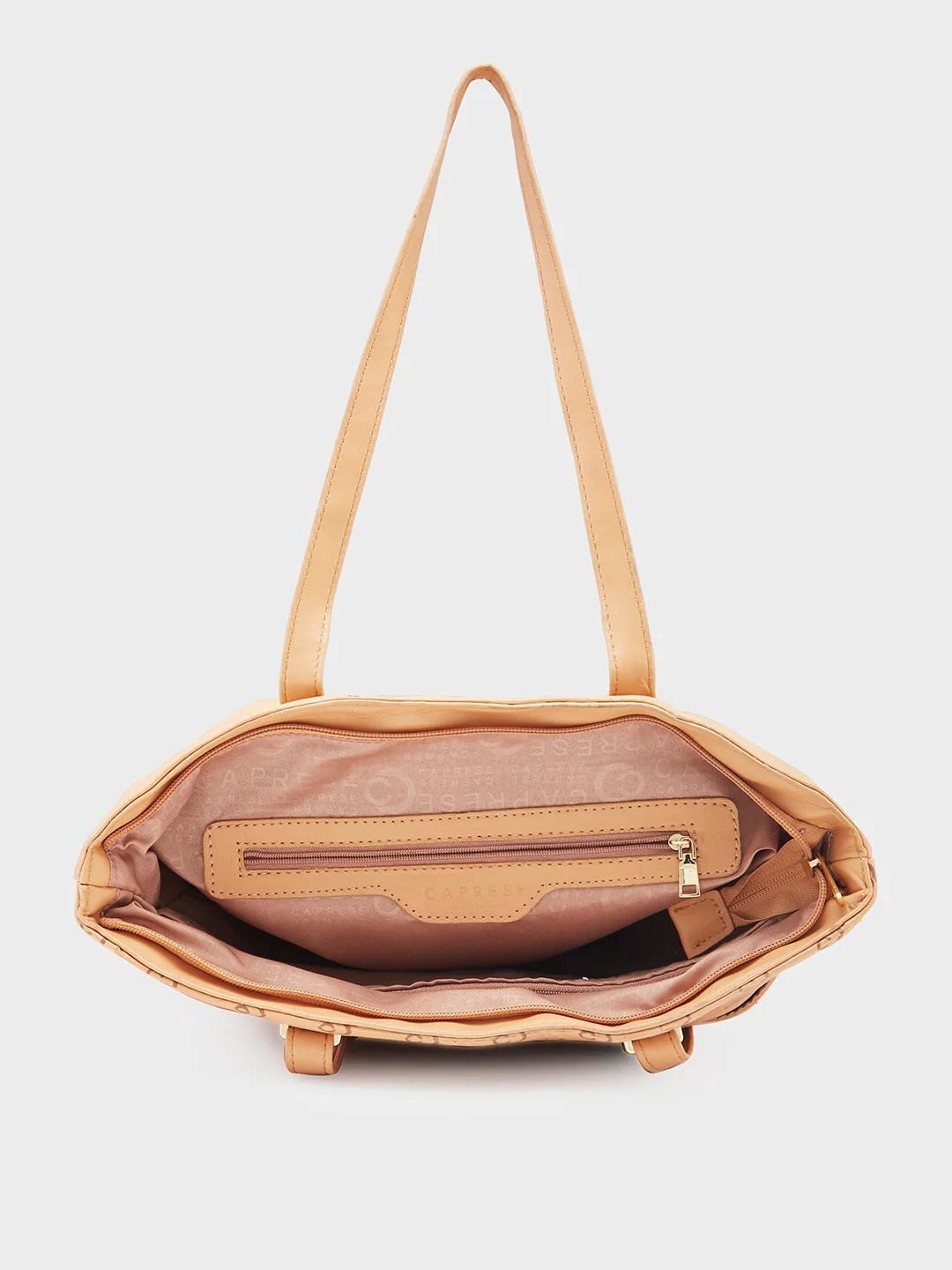 Caprese Freya Medium Tan Tote Bag - Image 10
