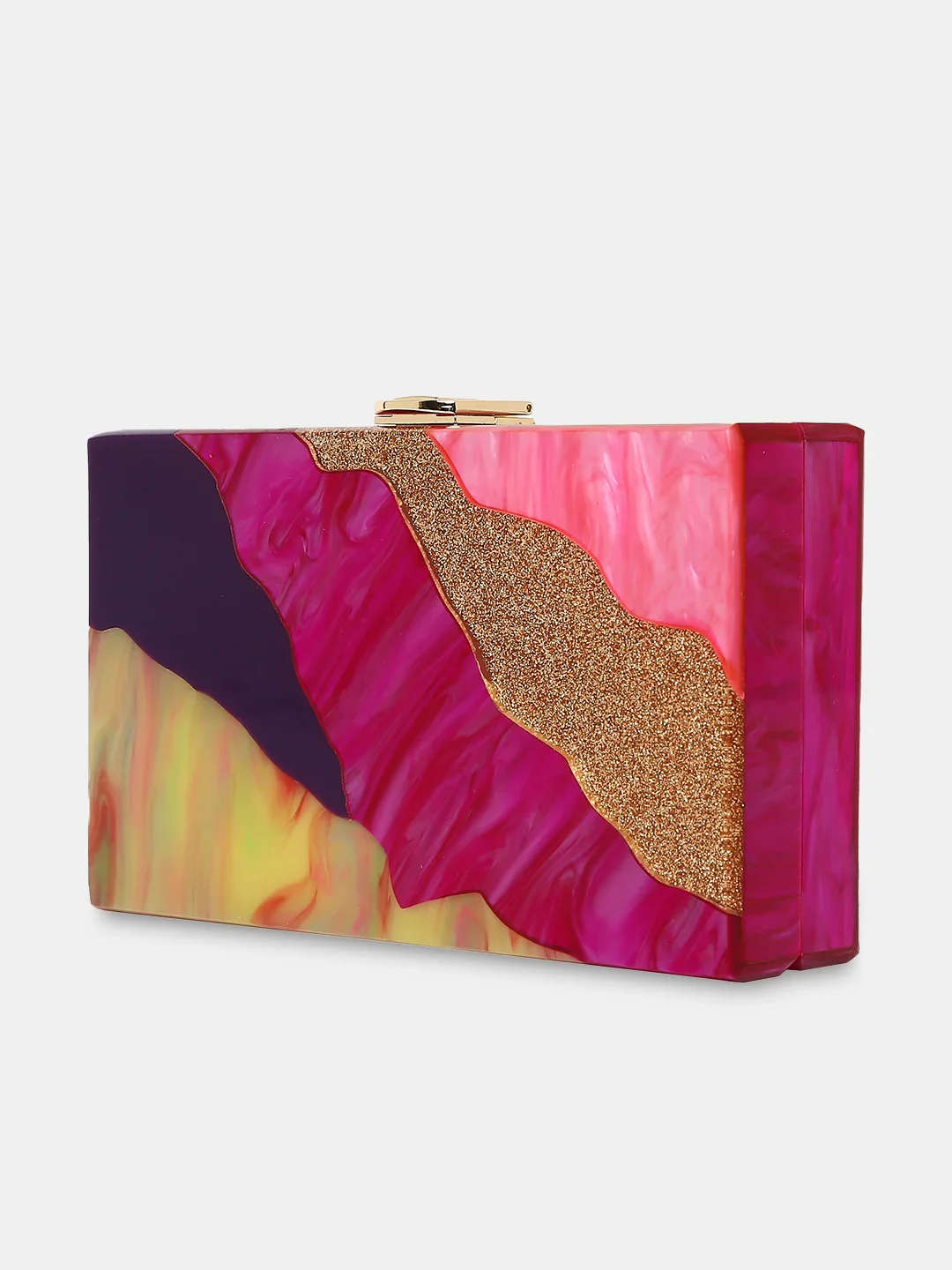 Caprese Gaida Small Fuchsia Clutch - Image 5