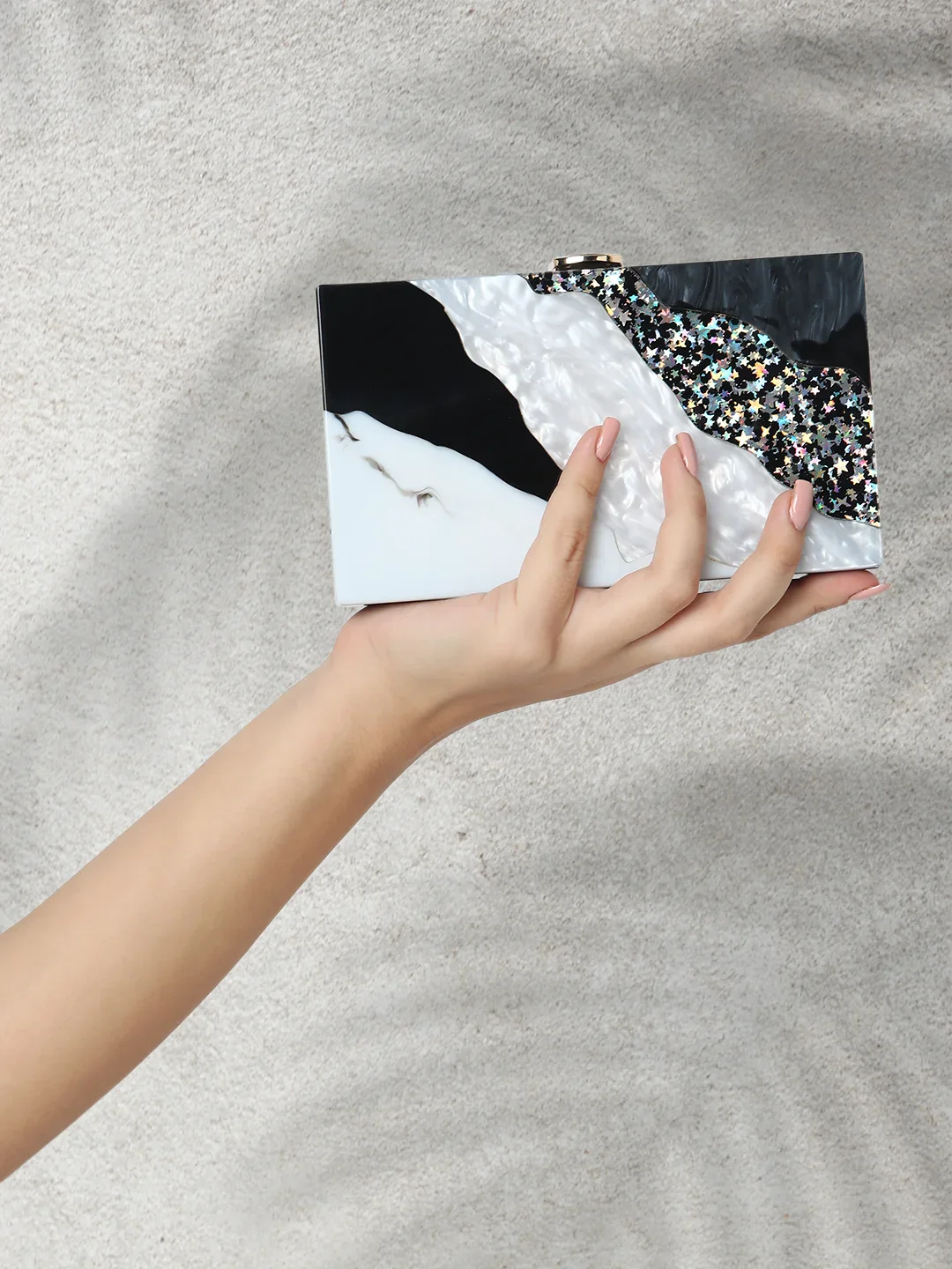 Caprese Gaida Small Grey Clutch - Image 2