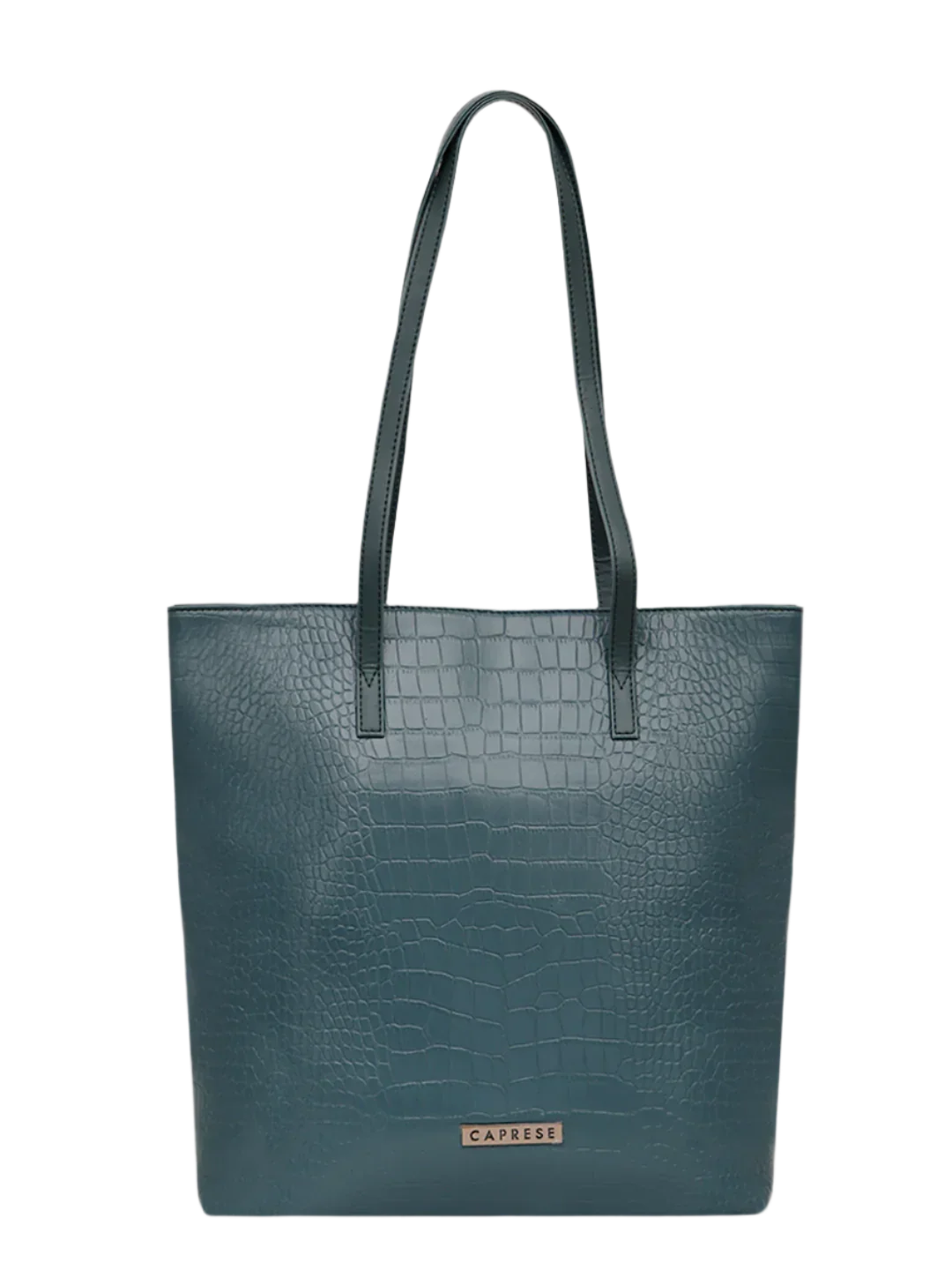 Caprese Gazza Medium Teal Tote Bag