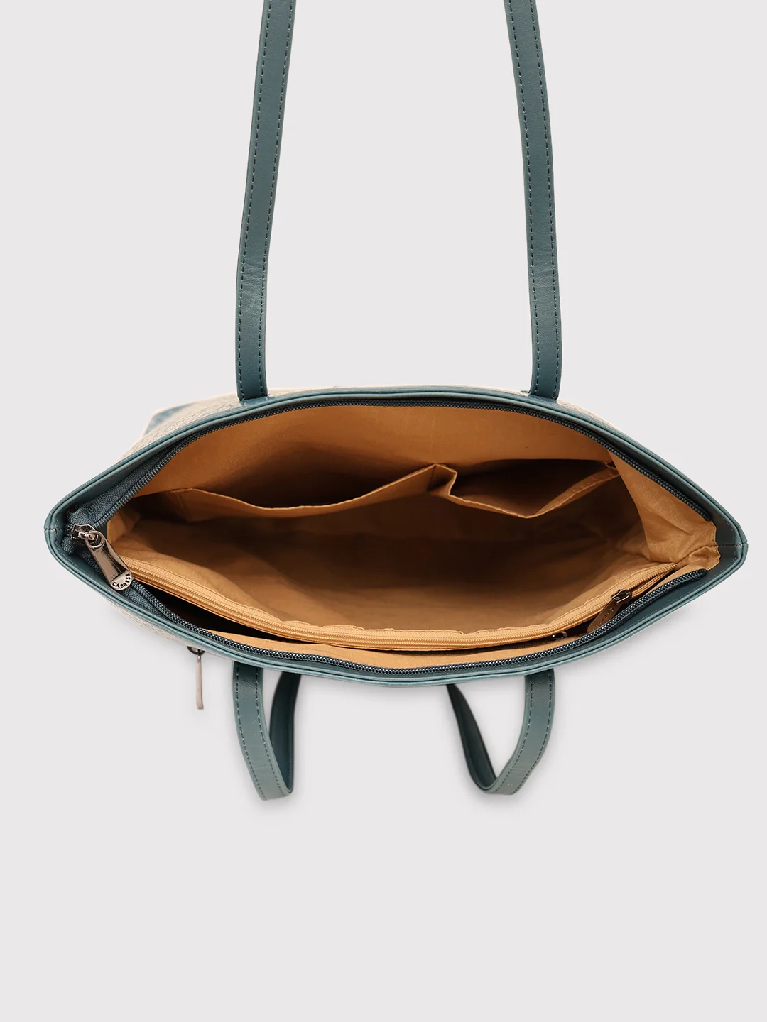 Caprese Gazza Medium Teal Tote Bag - Image 5
