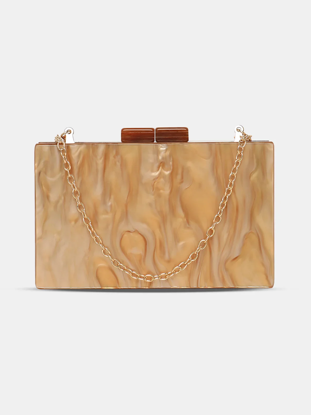 Caprese Gemma Small Beige Clutch - Image 10