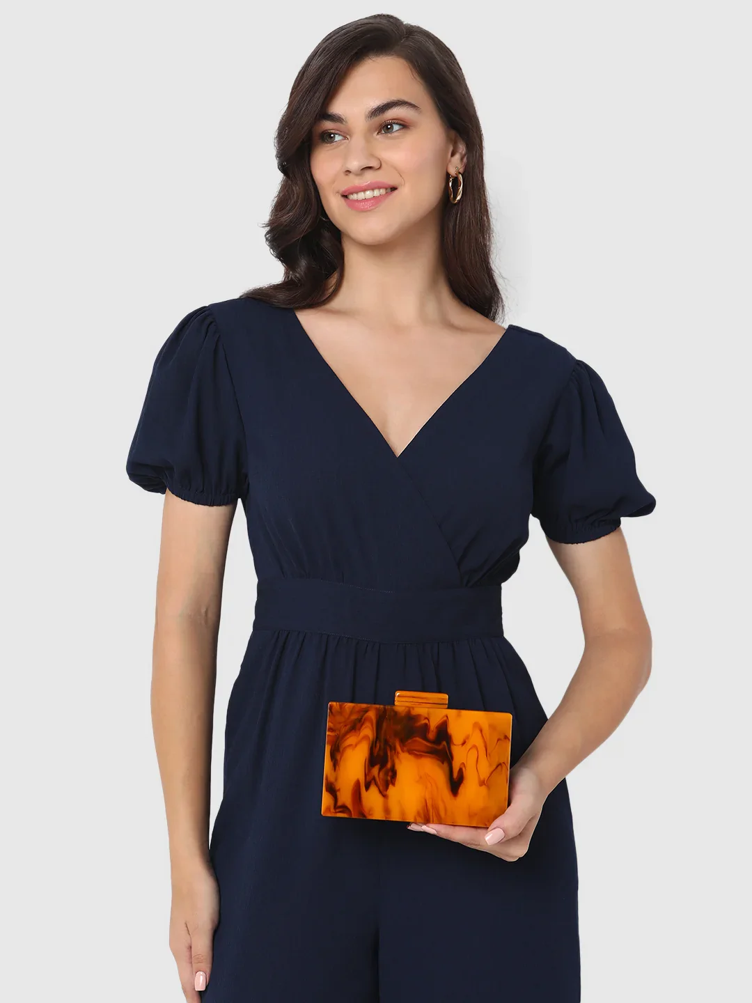 Caprese Gemma Small Brown Clutch - Image 3