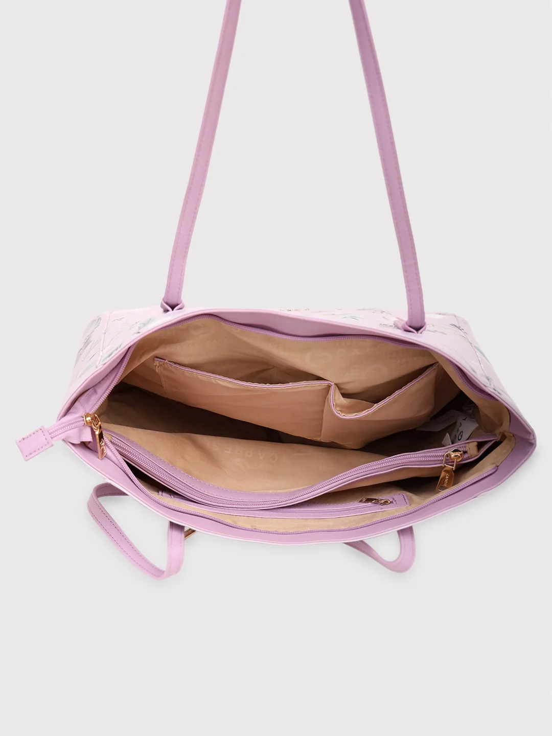 Caprese Gemma Large Dark Pink Tote Bag - Image 16