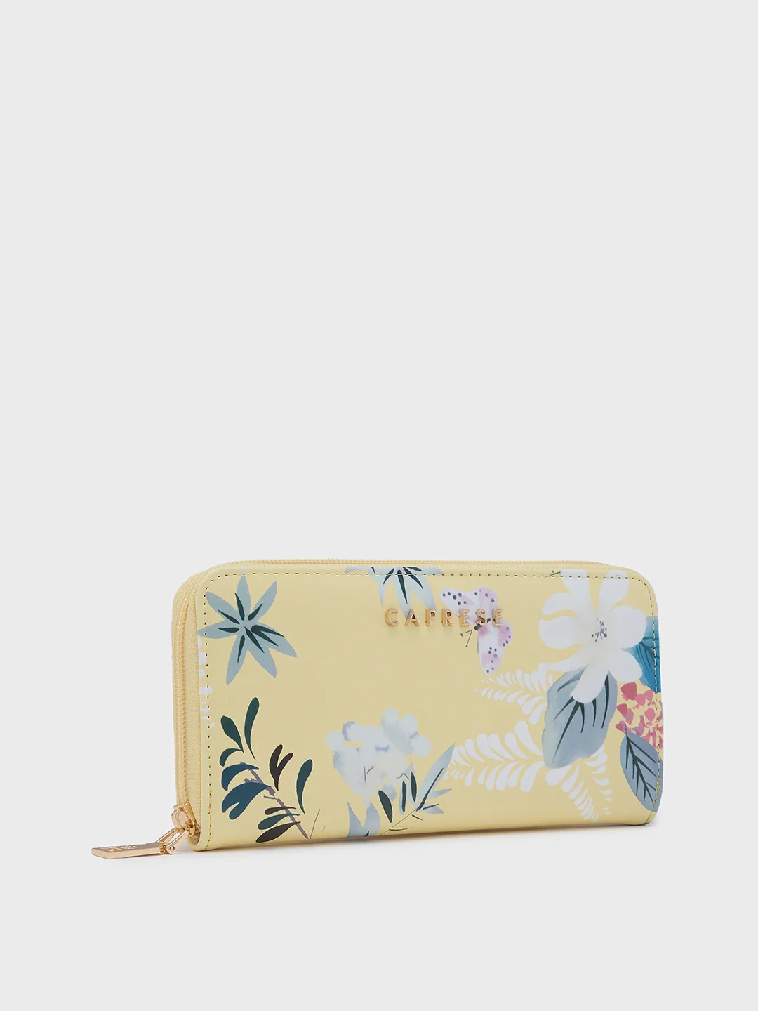Caprese Gemma Medium Yellow Zip Around Wallet - Image 3