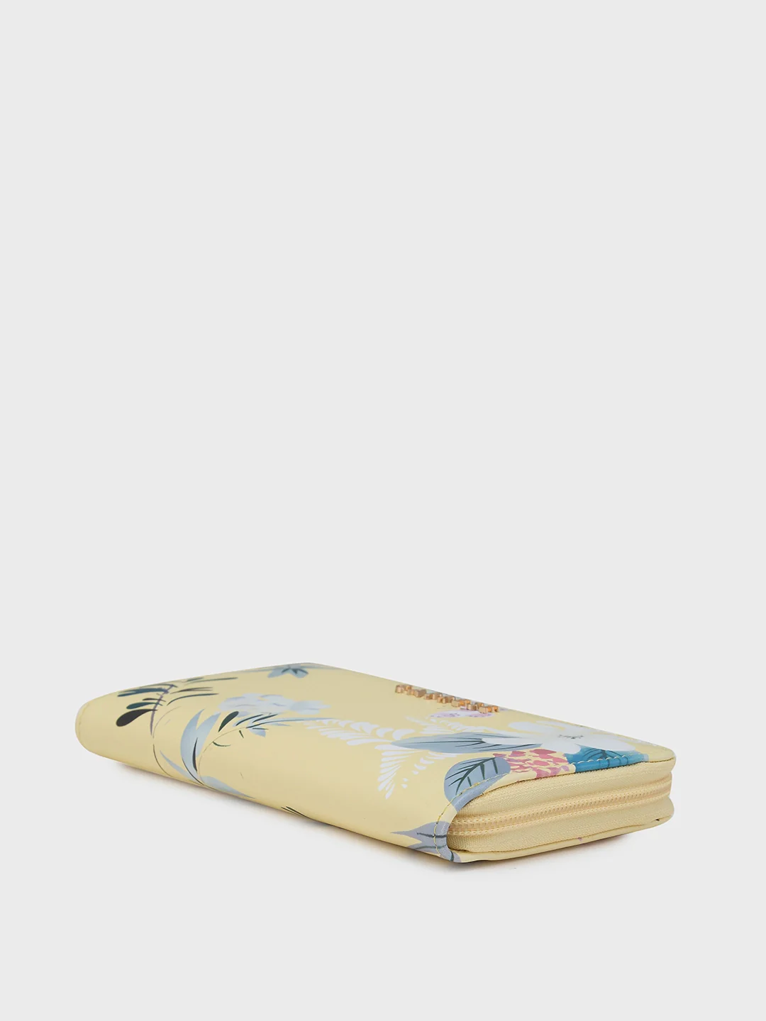 Caprese Gemma Medium Yellow Zip Around Wallet - Image 4