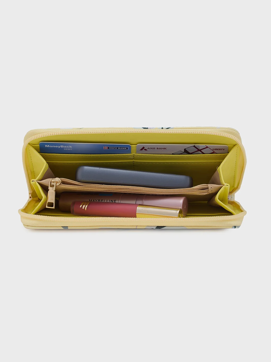Caprese Gemma Medium Yellow Zip Around Wallet - Image 7