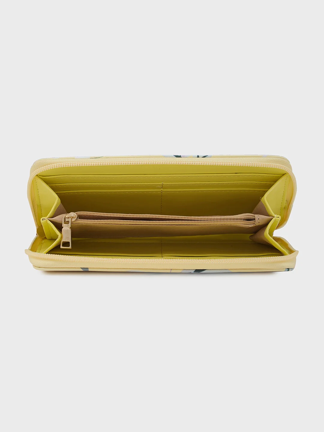 Caprese Gemma Medium Yellow Zip Around Wallet - Image 8