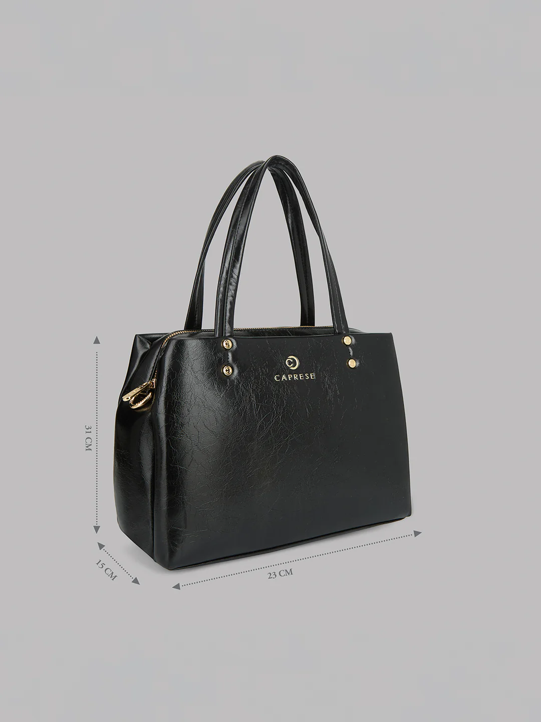 Caprese Geneva Medium Black Satchel - Image 17