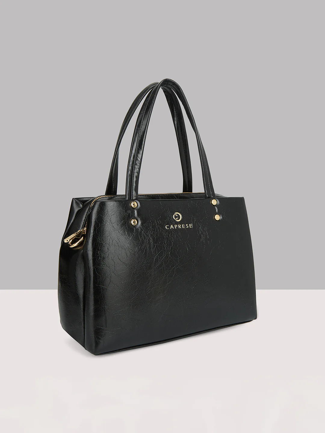 Caprese Geneva Medium Black Satchel - Image 3