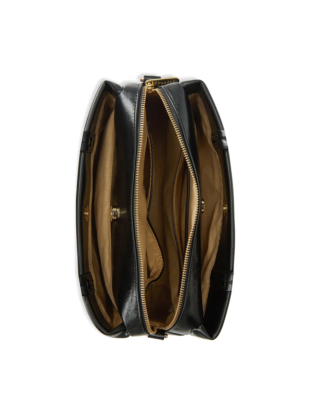 Caprese Geneva Medium Black Satchel - Image 7