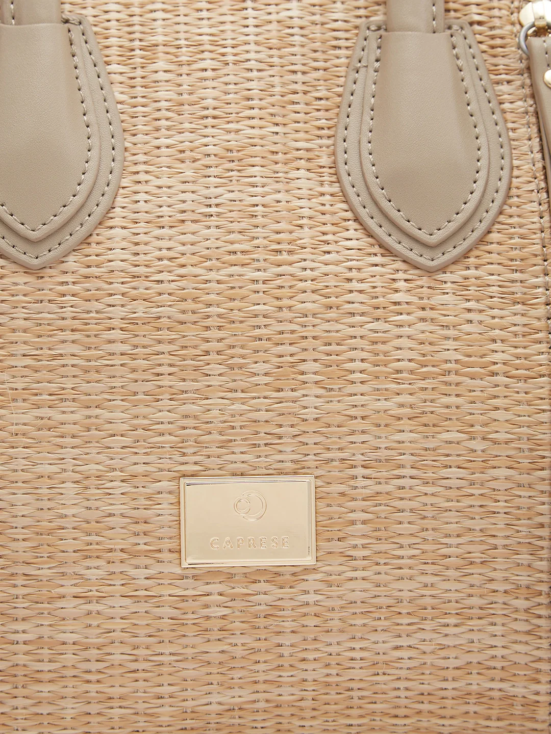 Caprese Georgia Medium Beige Satchel Bag - Image 11