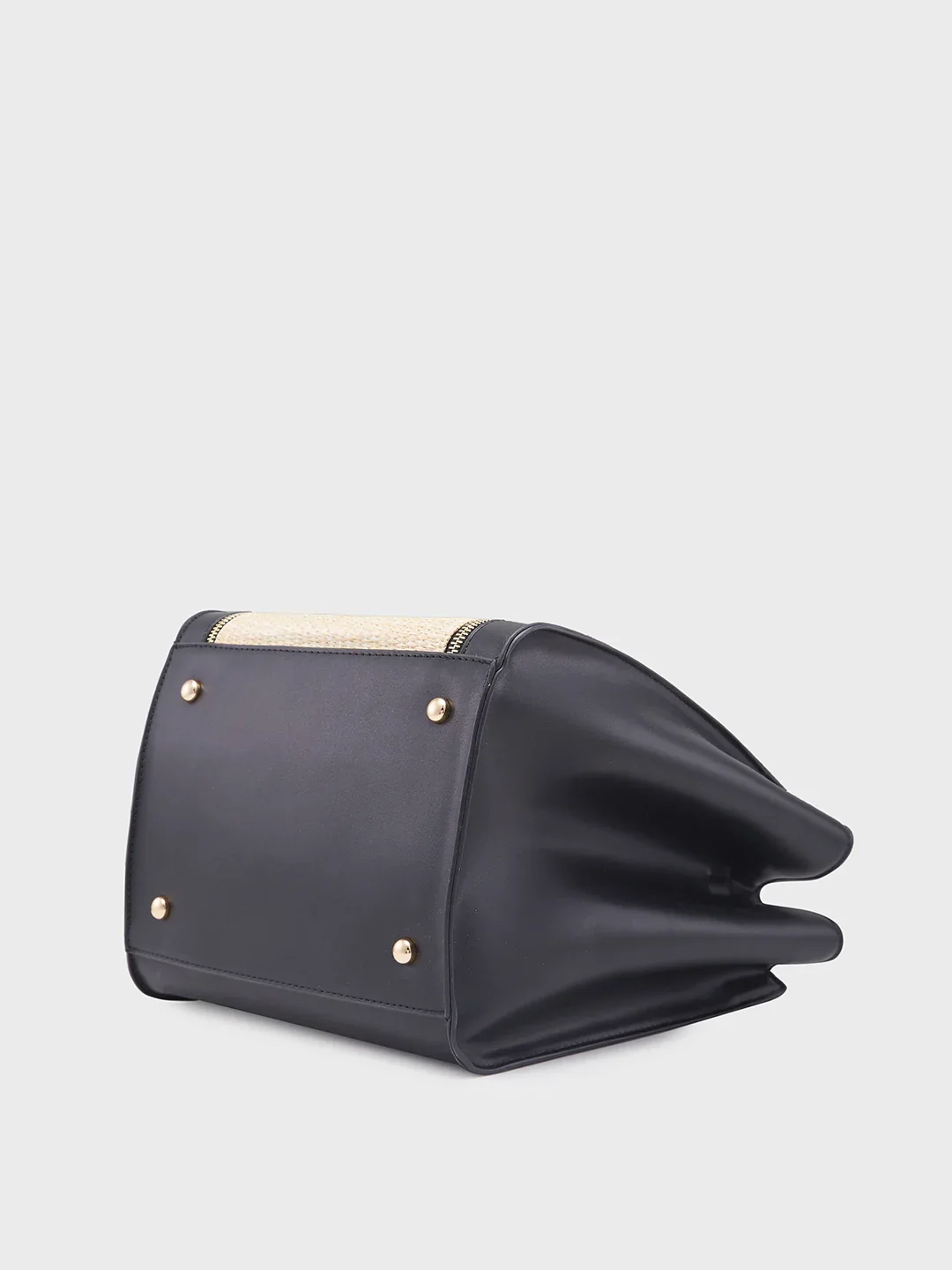 Caprese Georgia Medium Black Satchel Bag - Image 5