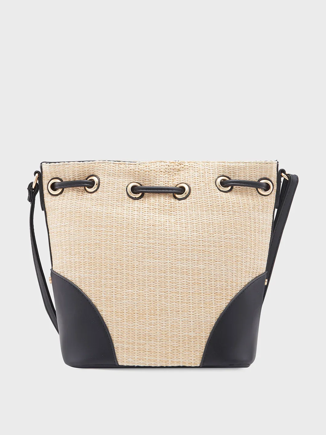Caprese Georgia Medium Black Sling Bag - Image 3