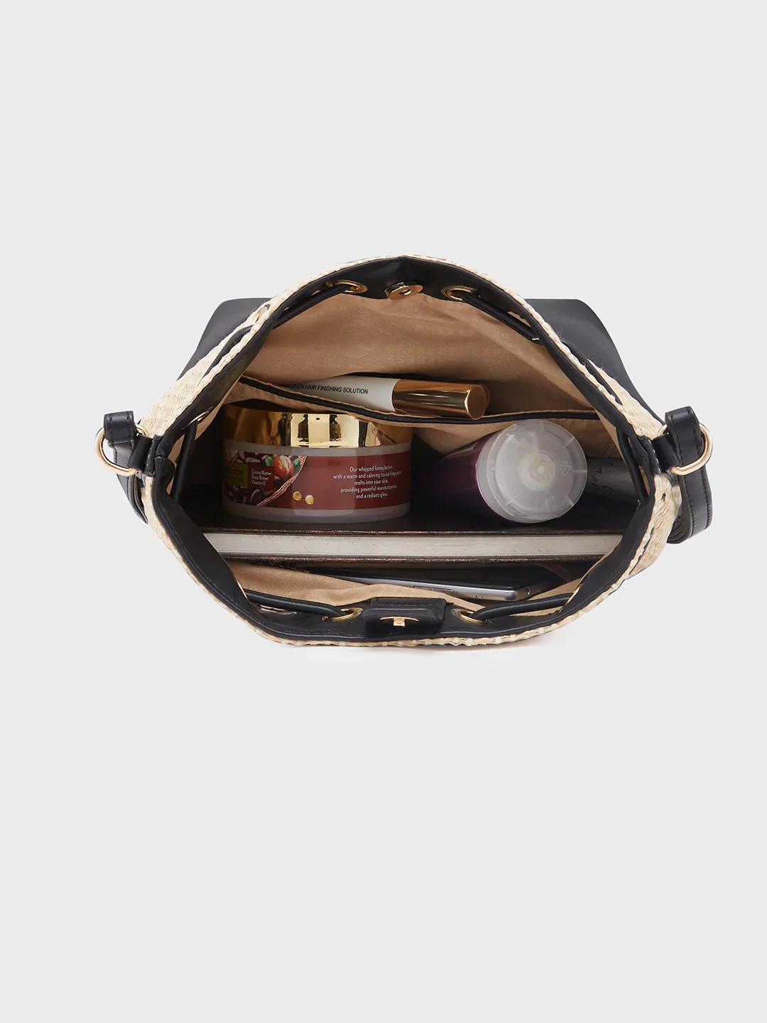 Caprese Georgia Medium Black Sling Bag - Image 7