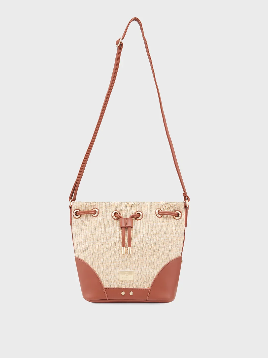 Caprese Georgia Medium Brown Sling Bag - Image 5