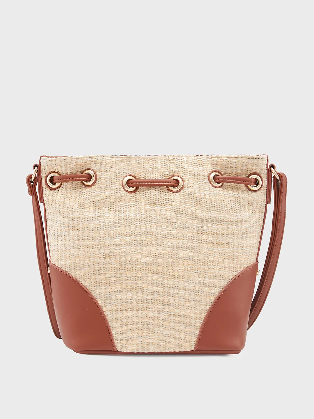 Caprese Georgia Medium Brown Sling Bag - Image 7