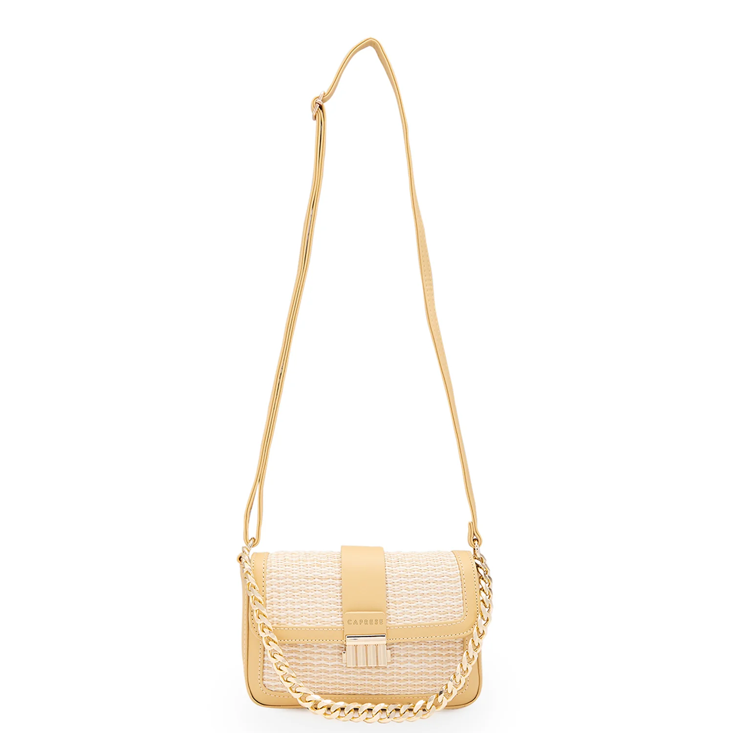 Caprese Georgia Small Light Yellow Sling Bag - Image 4