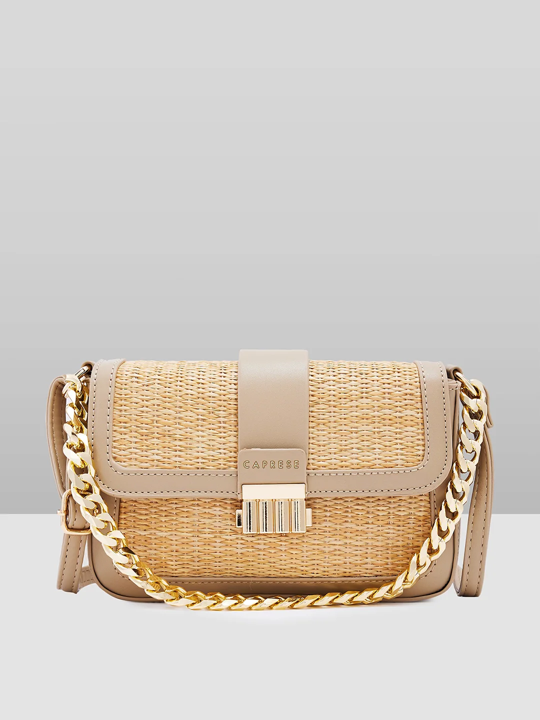 Caprese Georgia Small Beige Sling Bag - Image 13