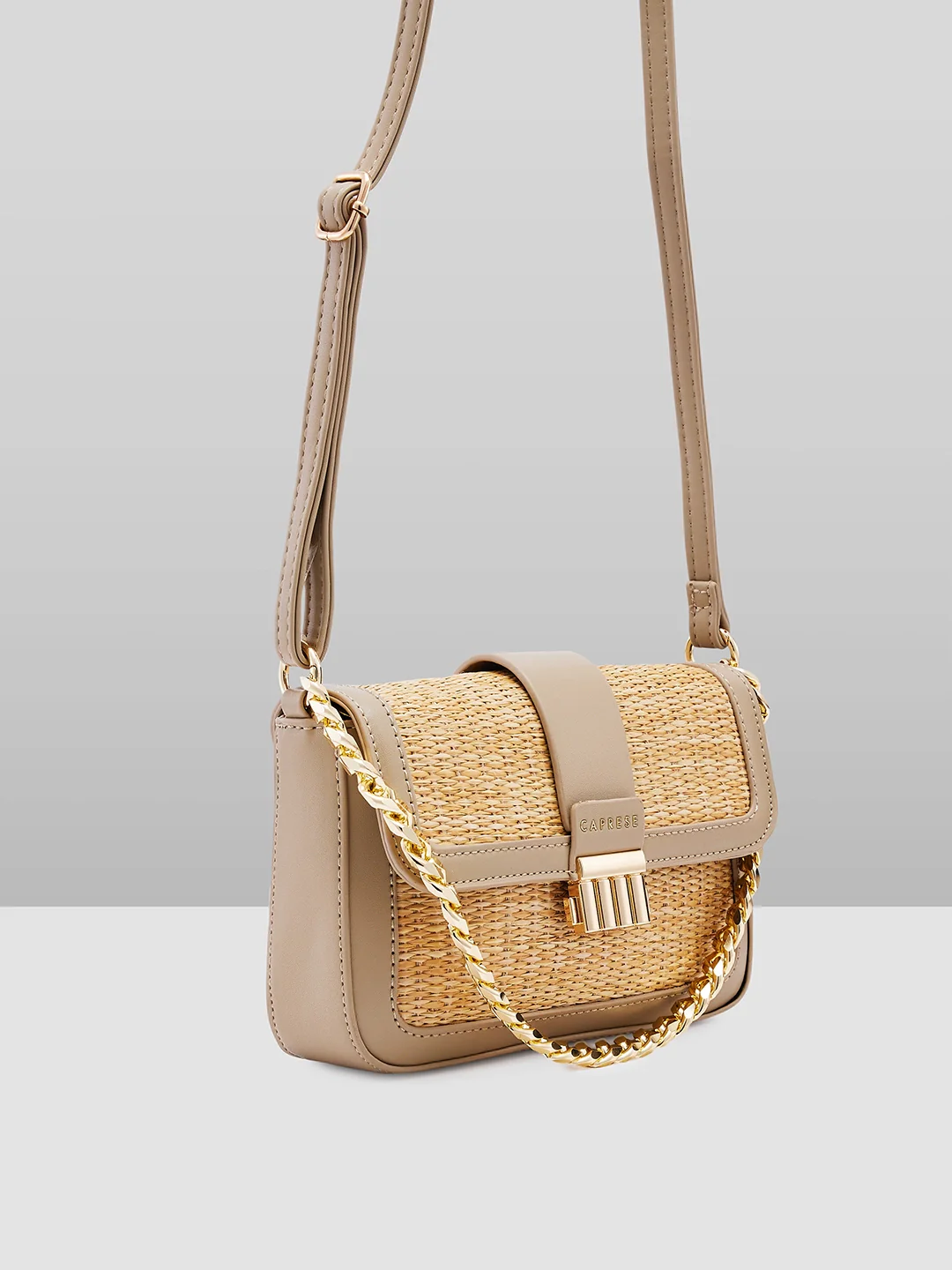 Caprese Georgia Small Beige Sling Bag - Image 14