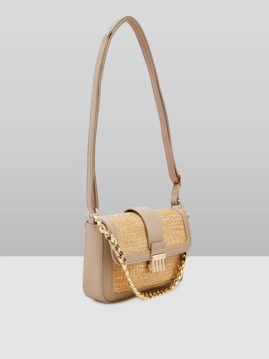 Caprese Georgia Small Beige Sling Bag - Image 4