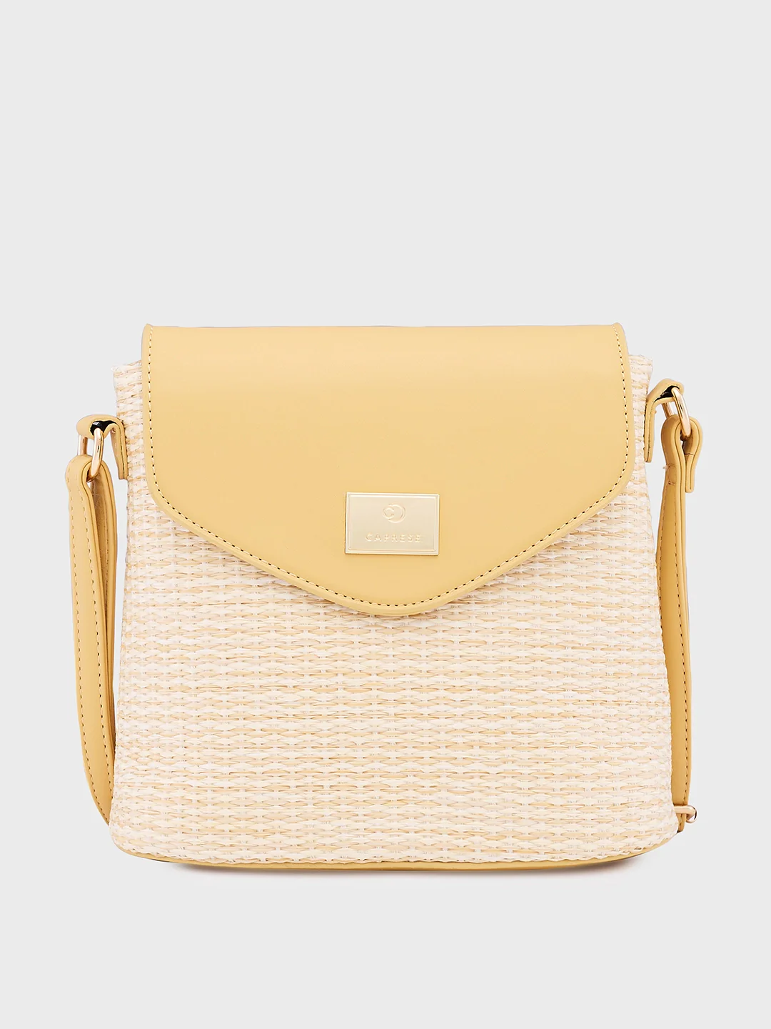 Caprese Georgia Small Light. Yellow Crossbody Bag