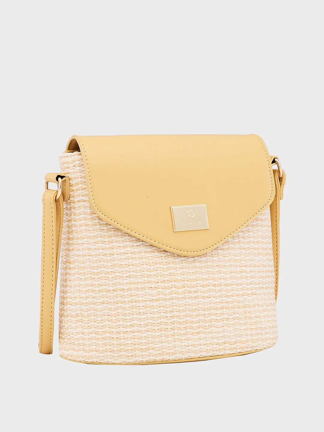 Caprese Georgia Small Light. Yellow Crossbody Bag - Image 4