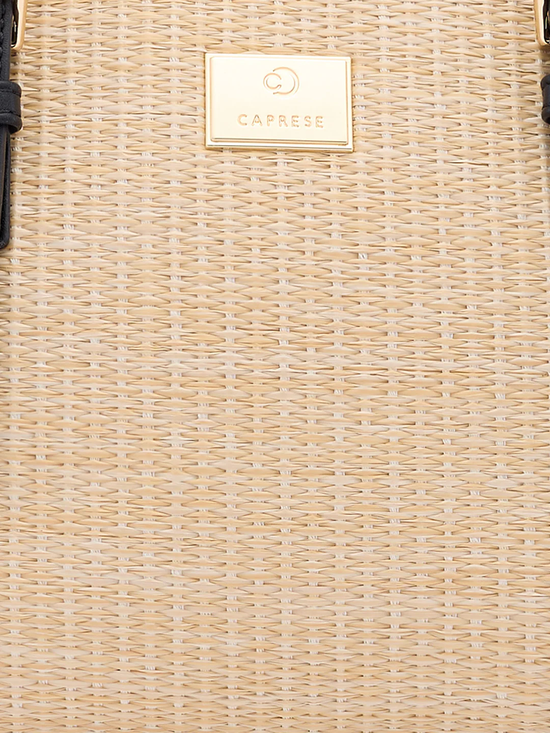 Caprese Georgia Self Design Medium Black Tote Bag - Image 3
