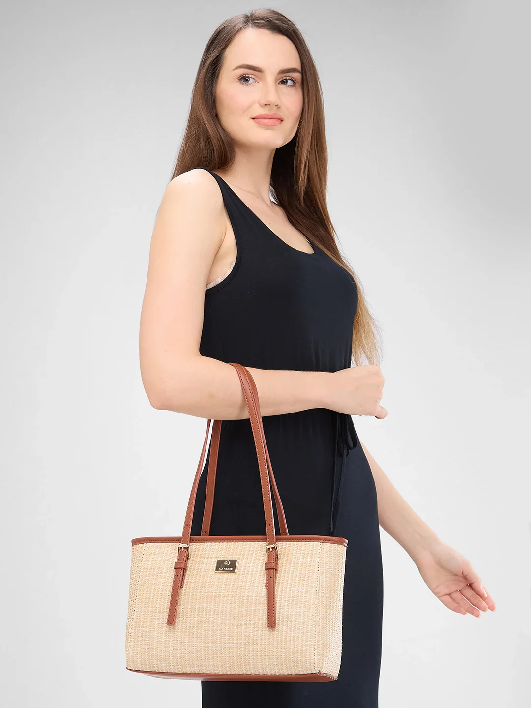Caprese Georgia Medium Brown Tote Bag - Image 10