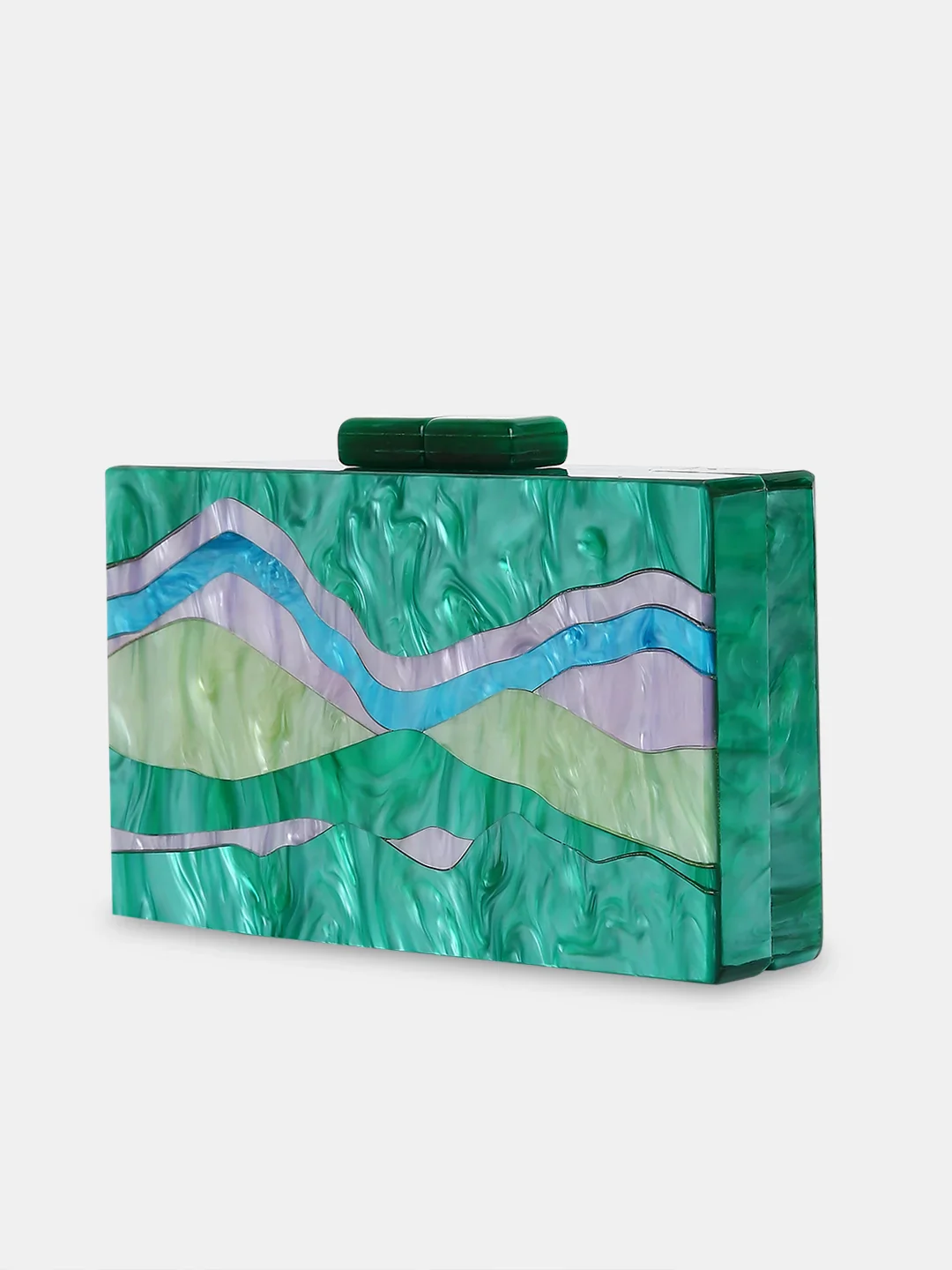 Caprese Gia Small Green Clutch - Image 5