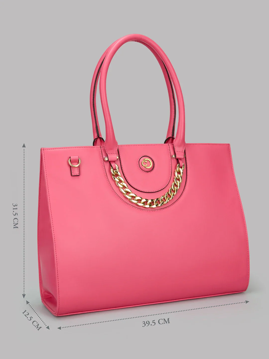 Caprese Giaa Large Fuchsia Laptop Tote Bag - Image 8