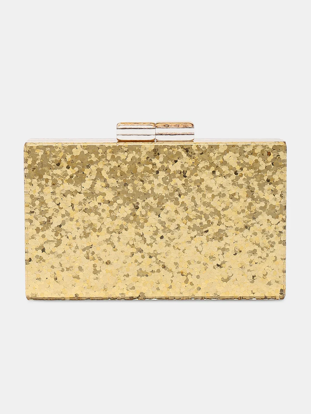 Caprese Gianna Small Gold Clutch