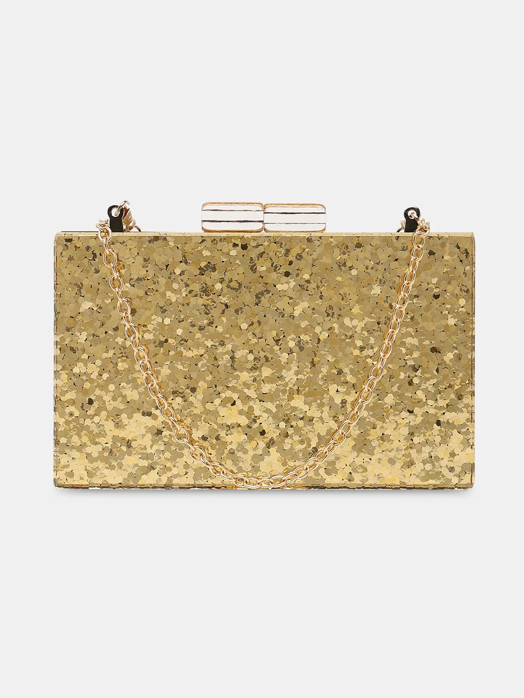 Caprese Gianna Small Gold Clutch - Image 10