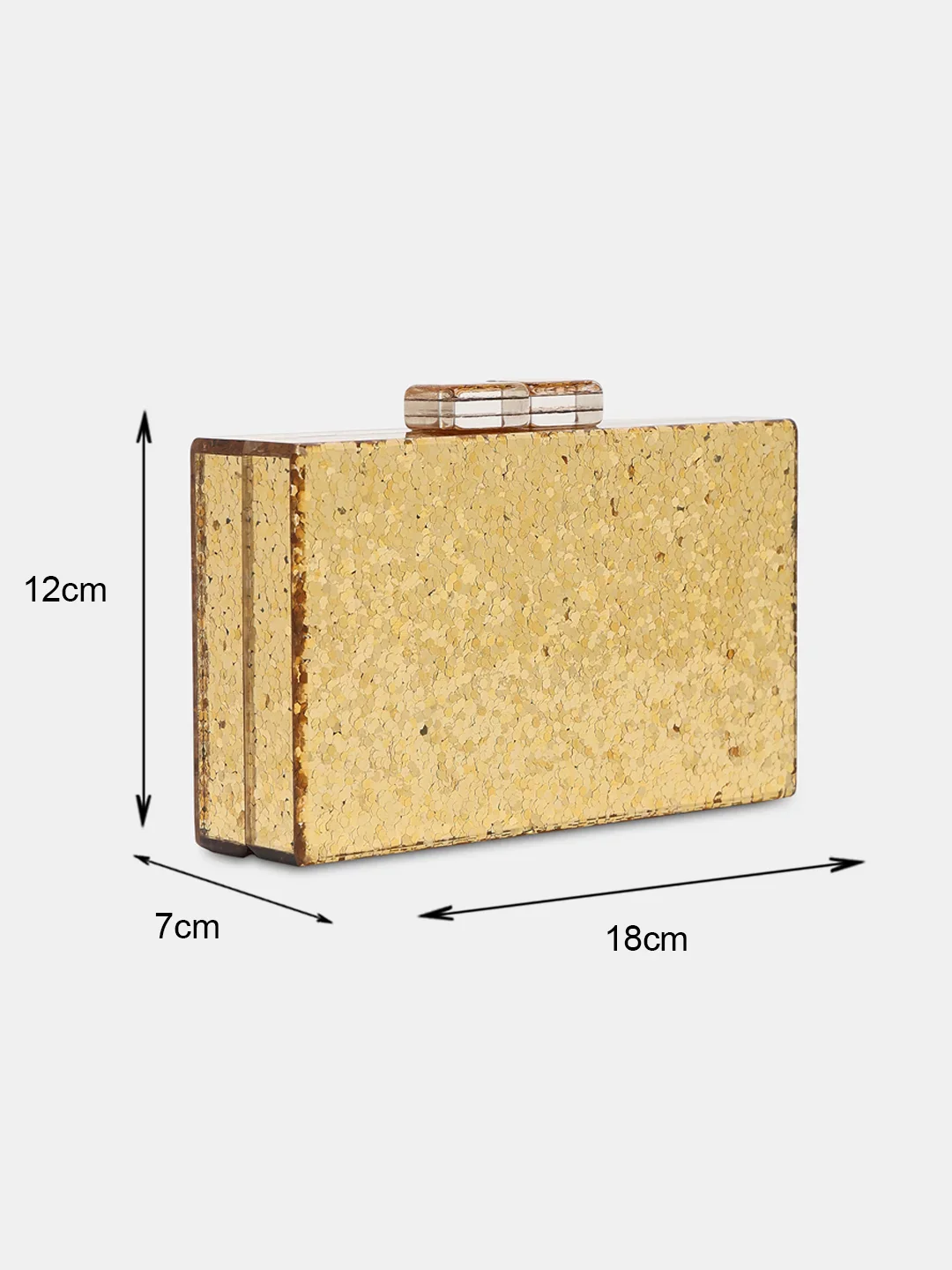 Caprese Gianna Small Gold Clutch - Image 12