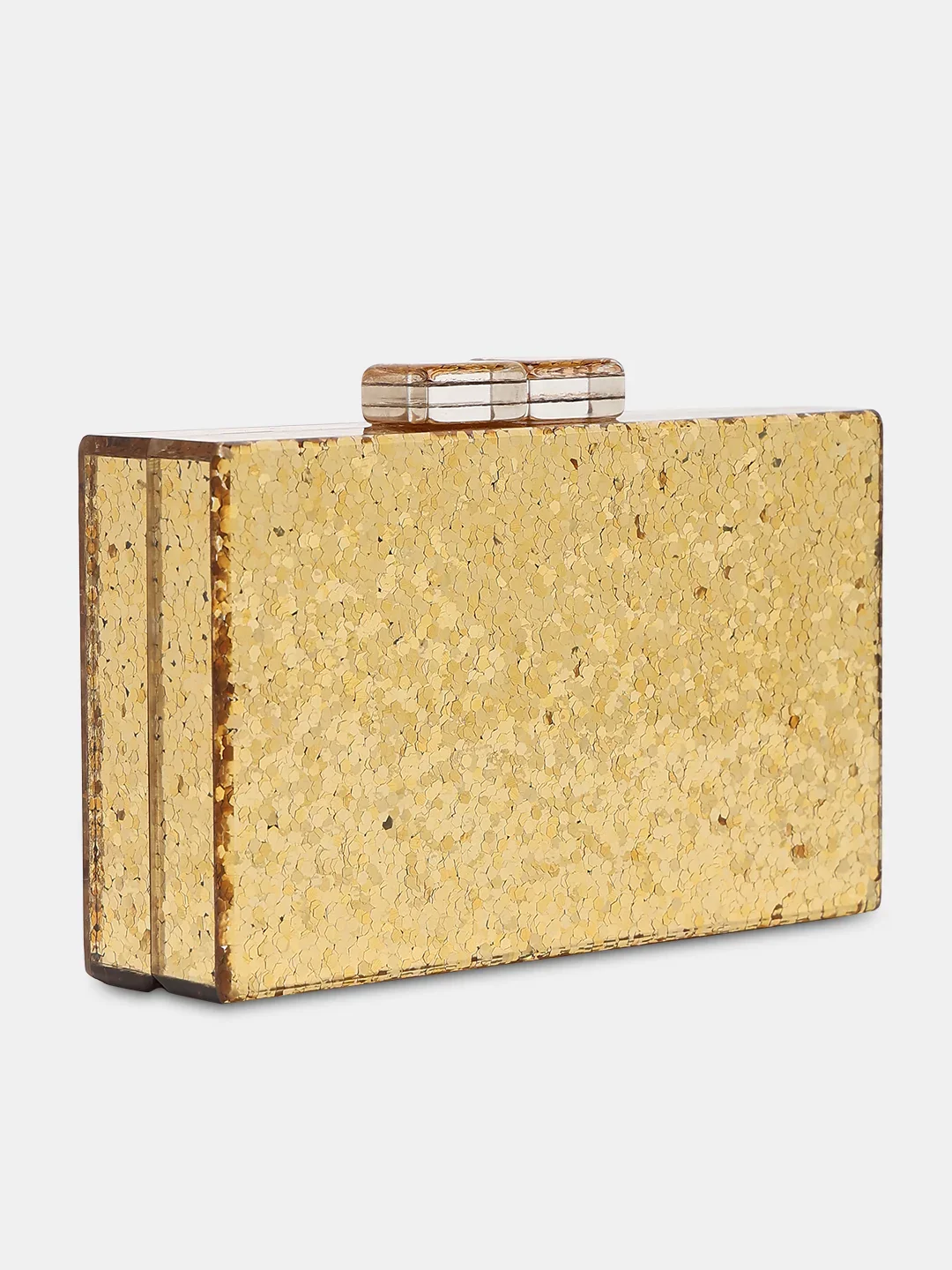 Caprese Gianna Small Gold Clutch - Image 4