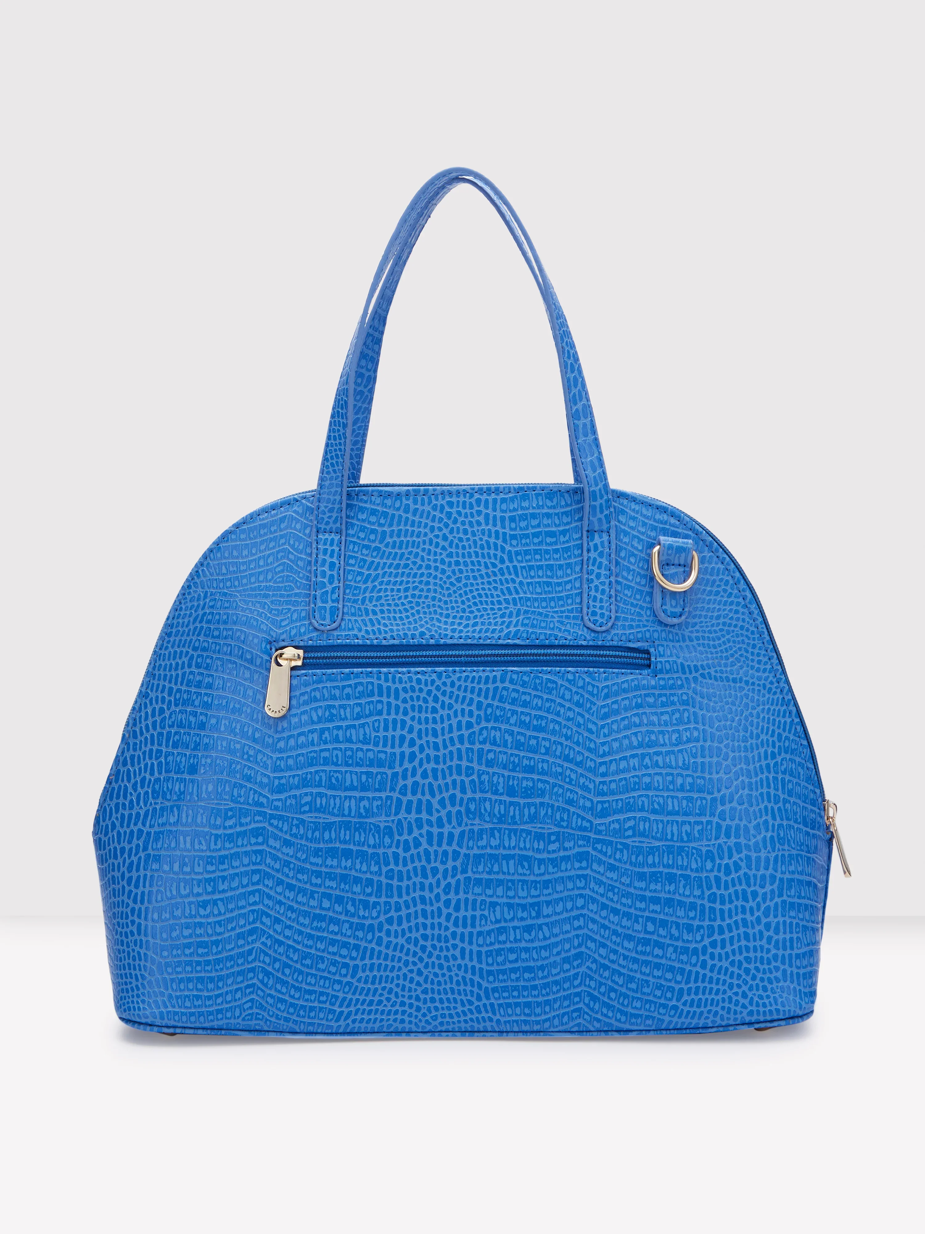 Caprese Gianna Medium (E) Blue Satchel Bag - Image 4