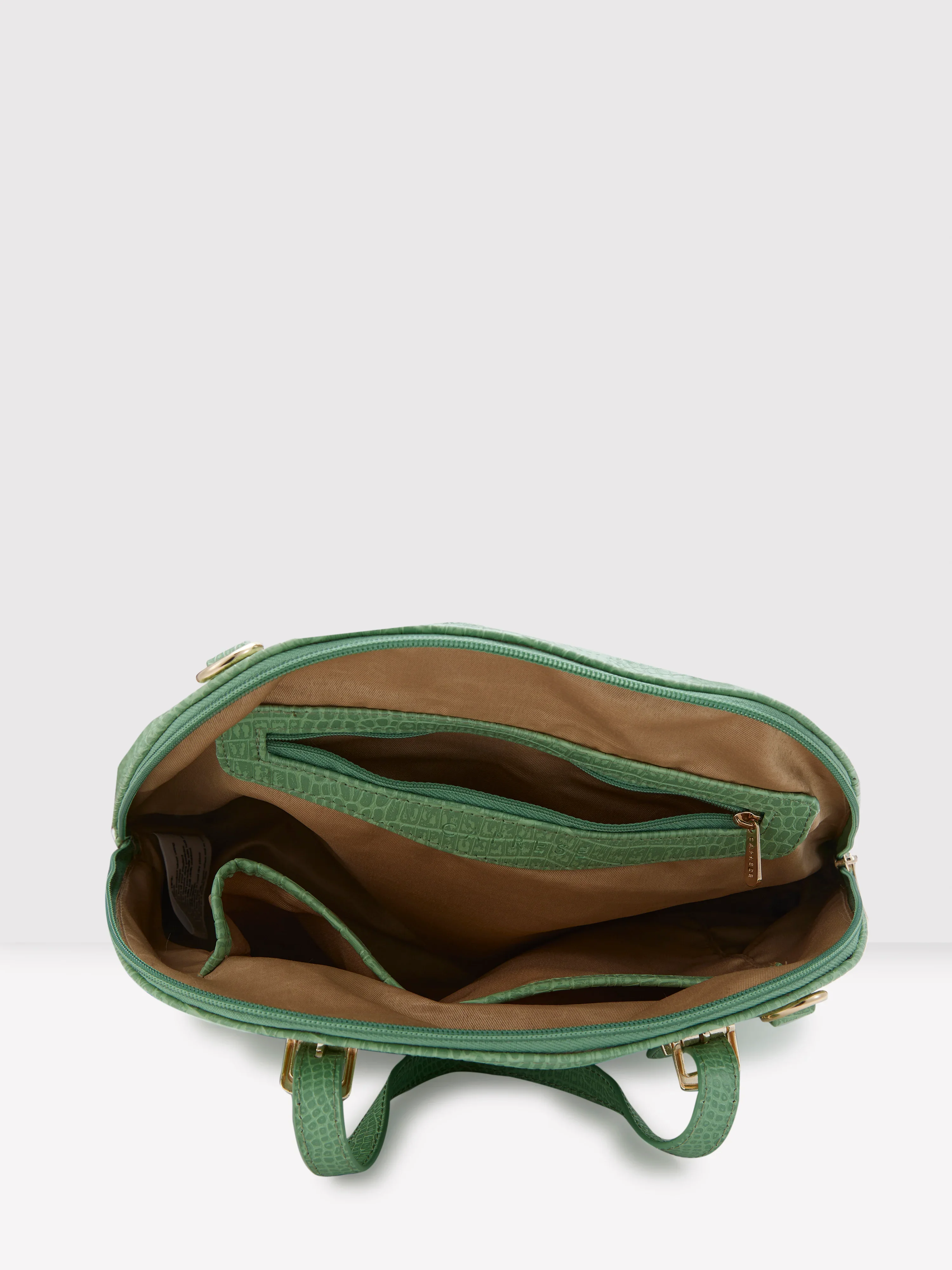 Caprese Gianna Medium (E) Green Satchel Bag - Image 7