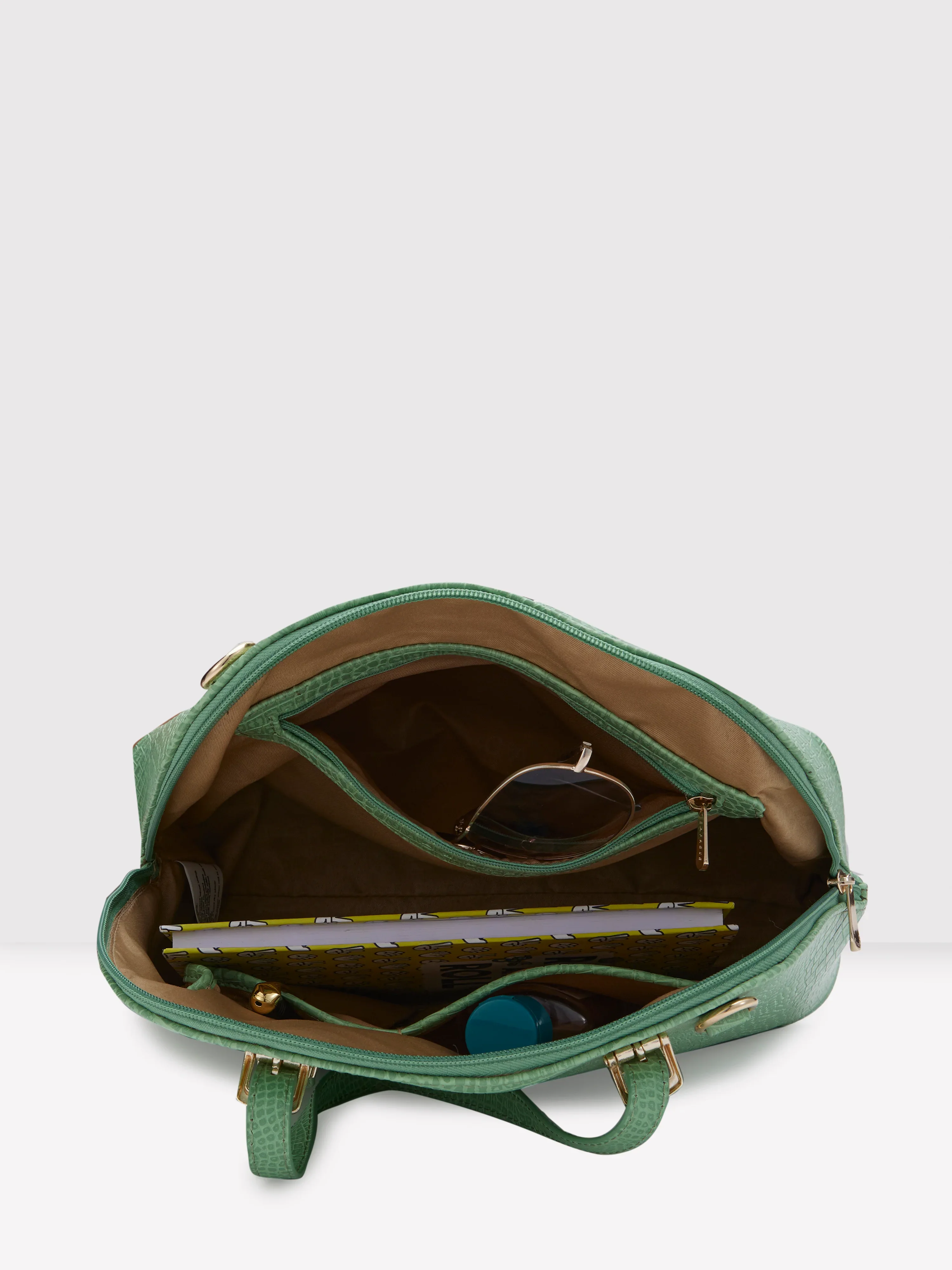 Caprese Gianna Medium (E) Green Satchel Bag - Image 8