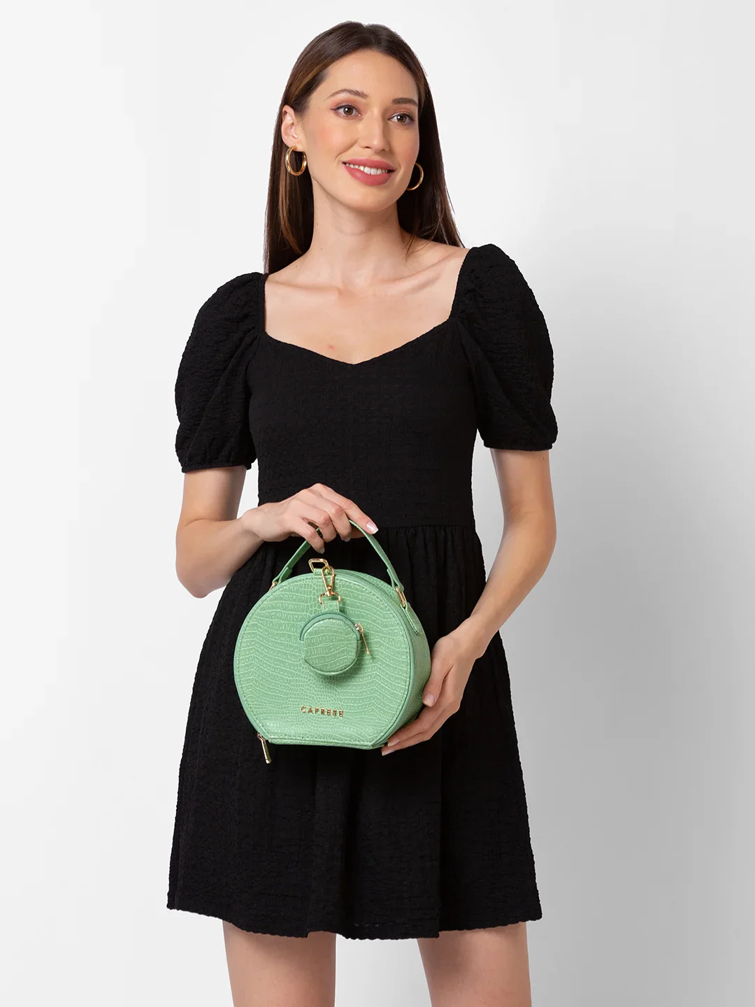 Caprese Gianna Small (E) Green Sling Bag - Image 2