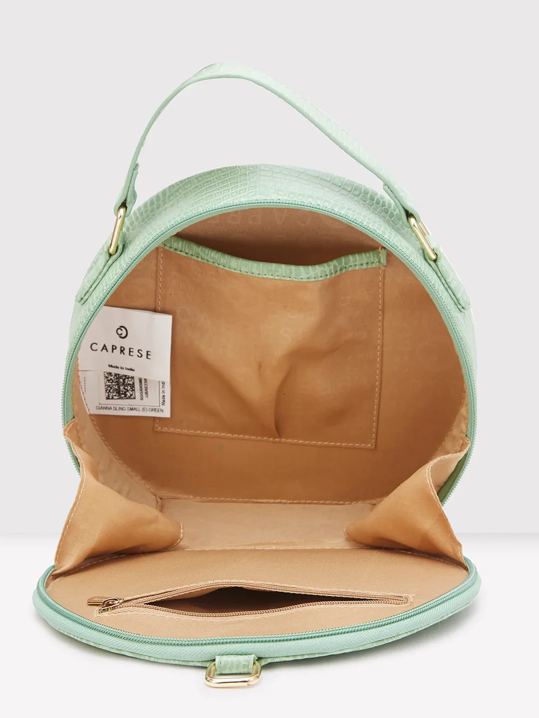 Caprese Gianna Small (E) Green Sling Bag - Image 9