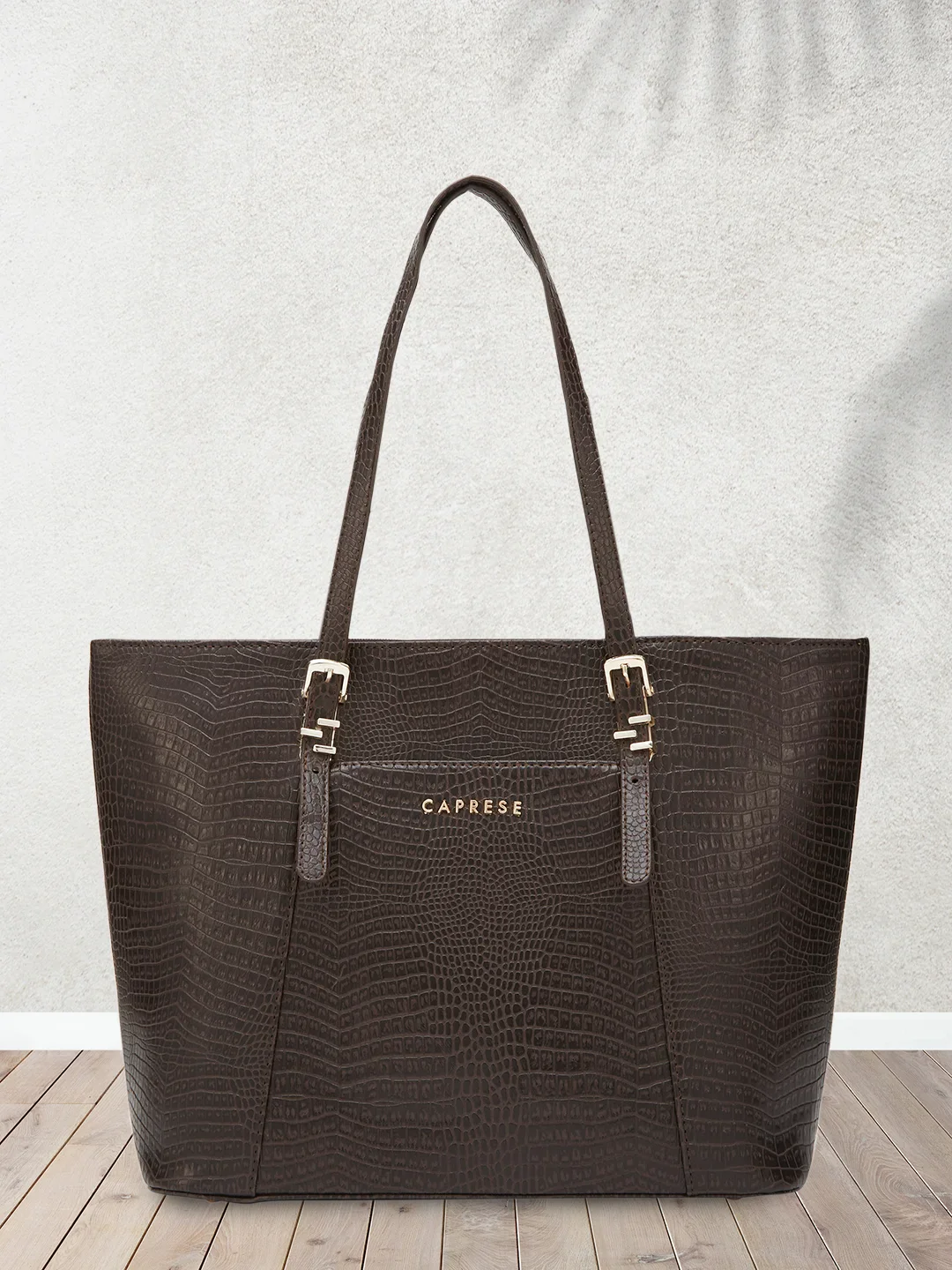 Caprese Gianna Large Dark Tote Bag - Image 2