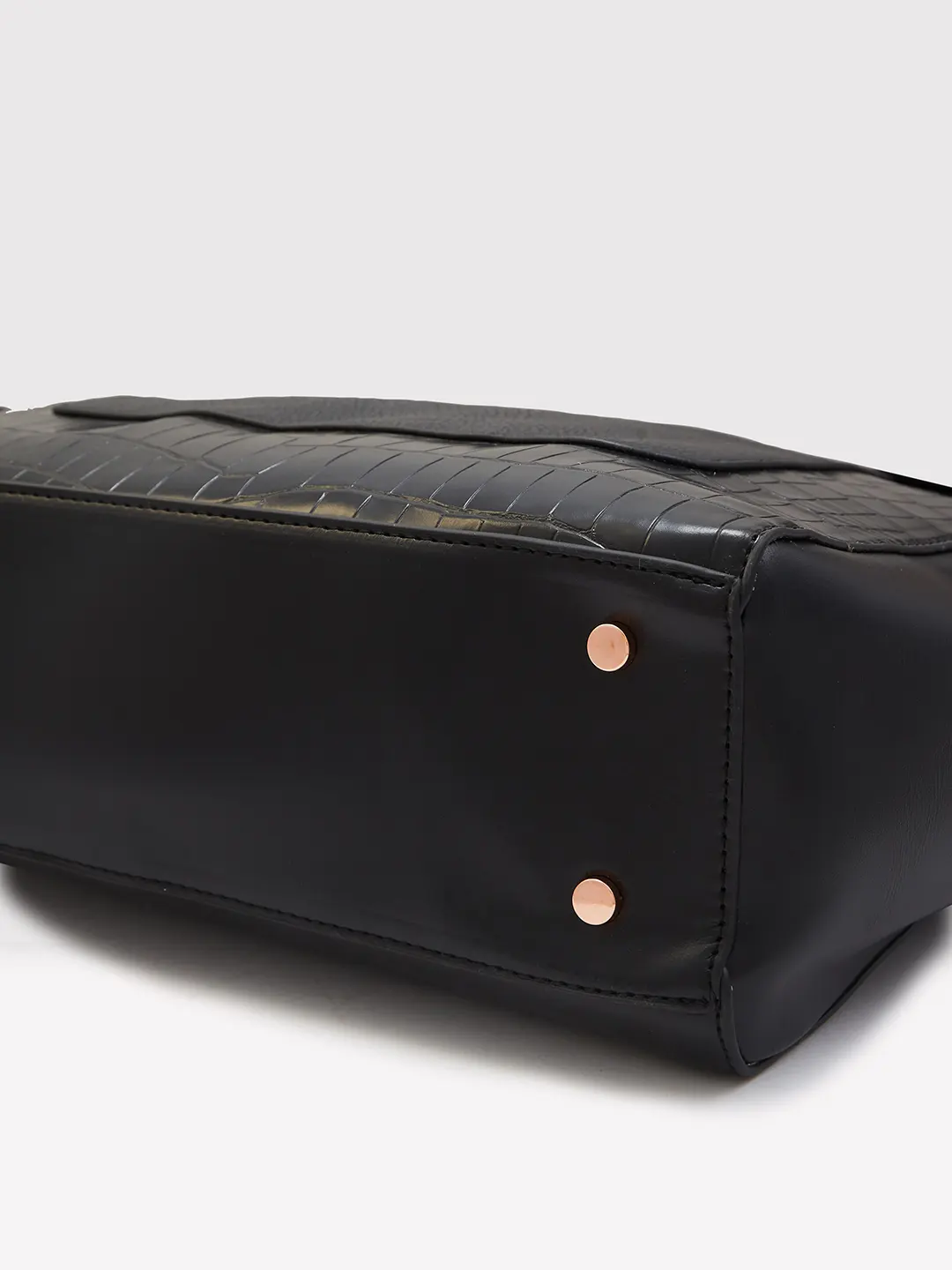 Caprese Gigi Large Black Satchel Bag - Image 4