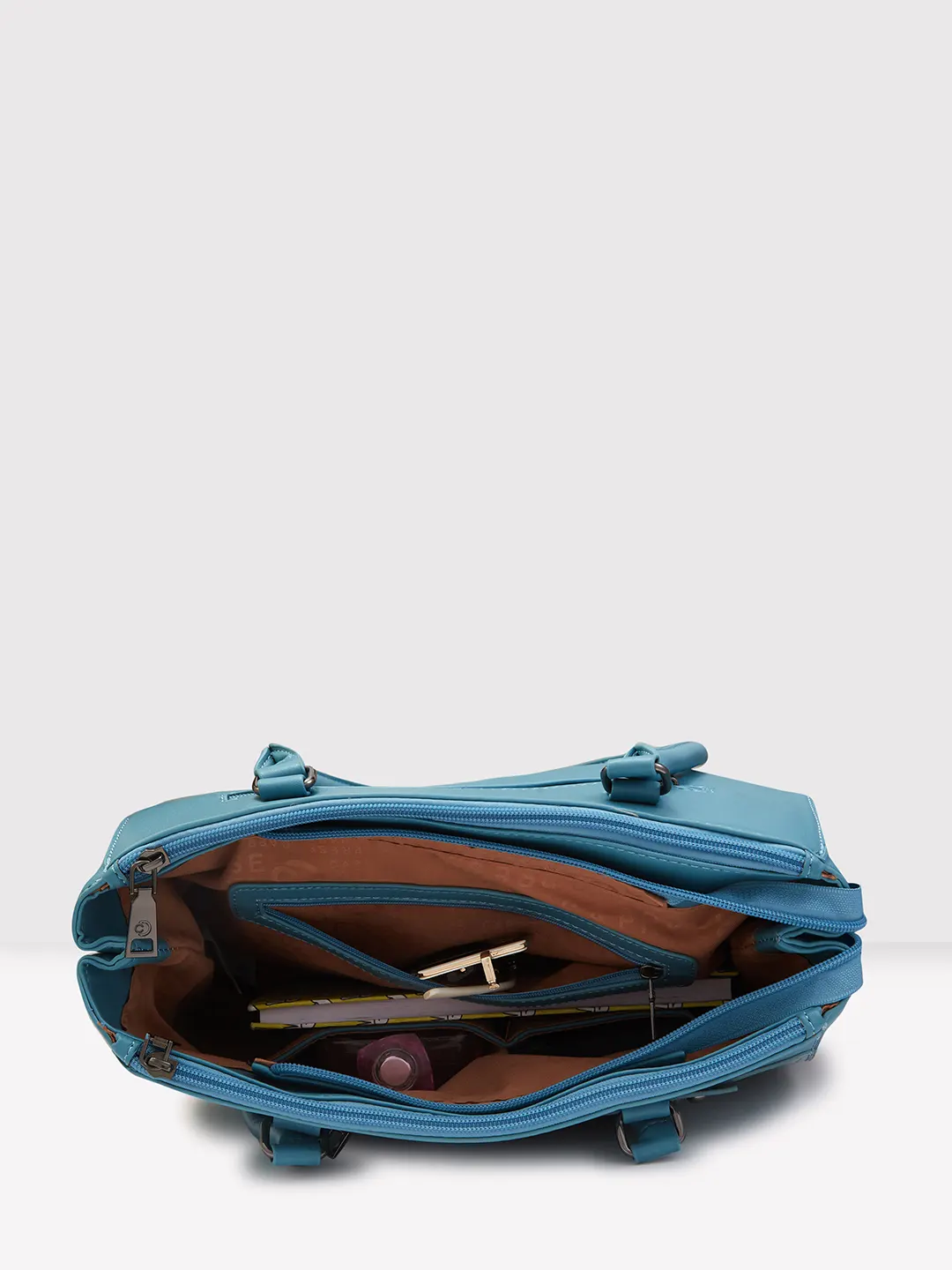 Caprese Gigi Large Sapphire Satchel Bag - Image 10