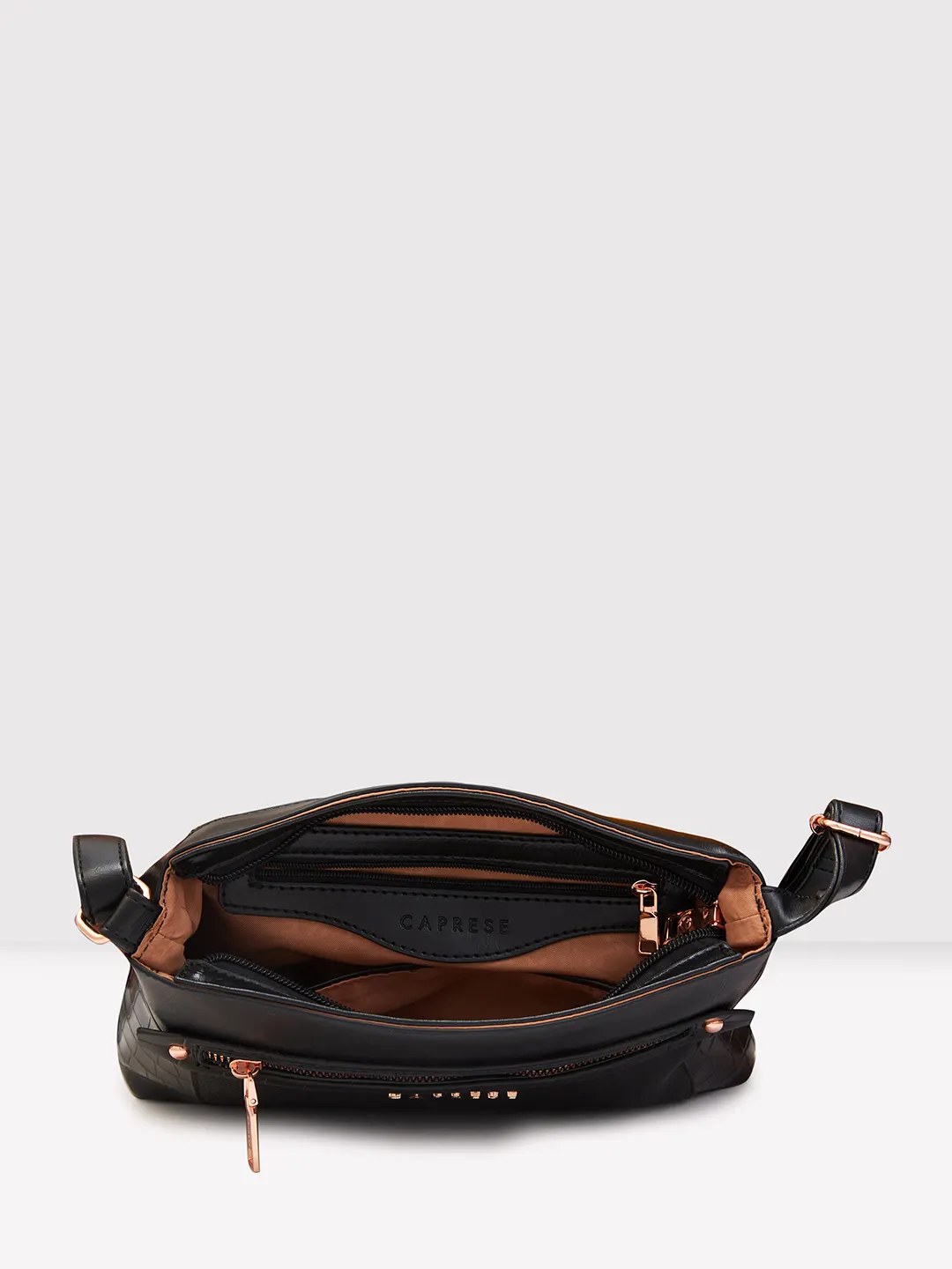 Caprese Gigi Medium Black Sling Bag - Image 13