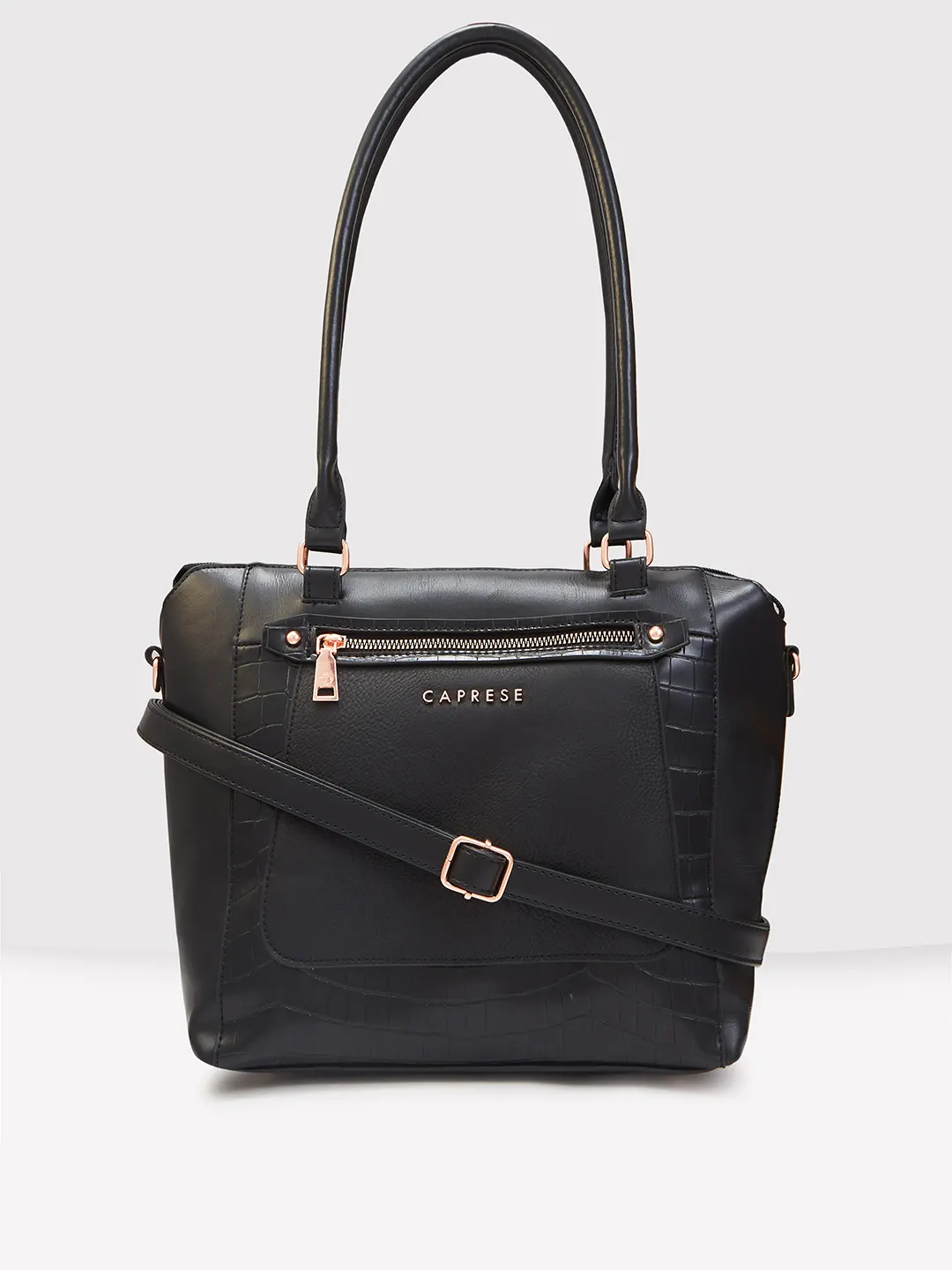 Caprese Gigi Large Black Tote Bag
